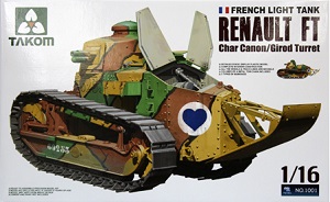 öѧҽ French Light Tank Renault FT Char Canon /Girod TurretҴ 1/16 ͧ Takom
