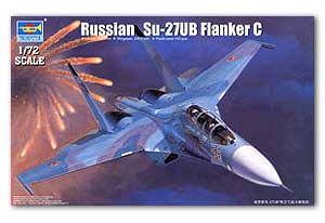 Su-27UB Flanker C Fighter Ҵ 1/72 ͧ Trumpeter