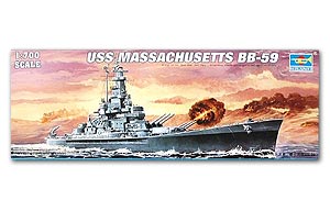 BB-59 ͻШѭҹ USS Massachusettes Ҵ 1/700 ͧ Trumpeter