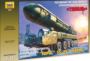 ջظջ Ballistic Missile Launcher Topol Ҵ 1/72 ͧ Zvezda