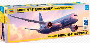 Boeing 787-9 Dreamliner Ҵ 1/144 ͧ Zveda M